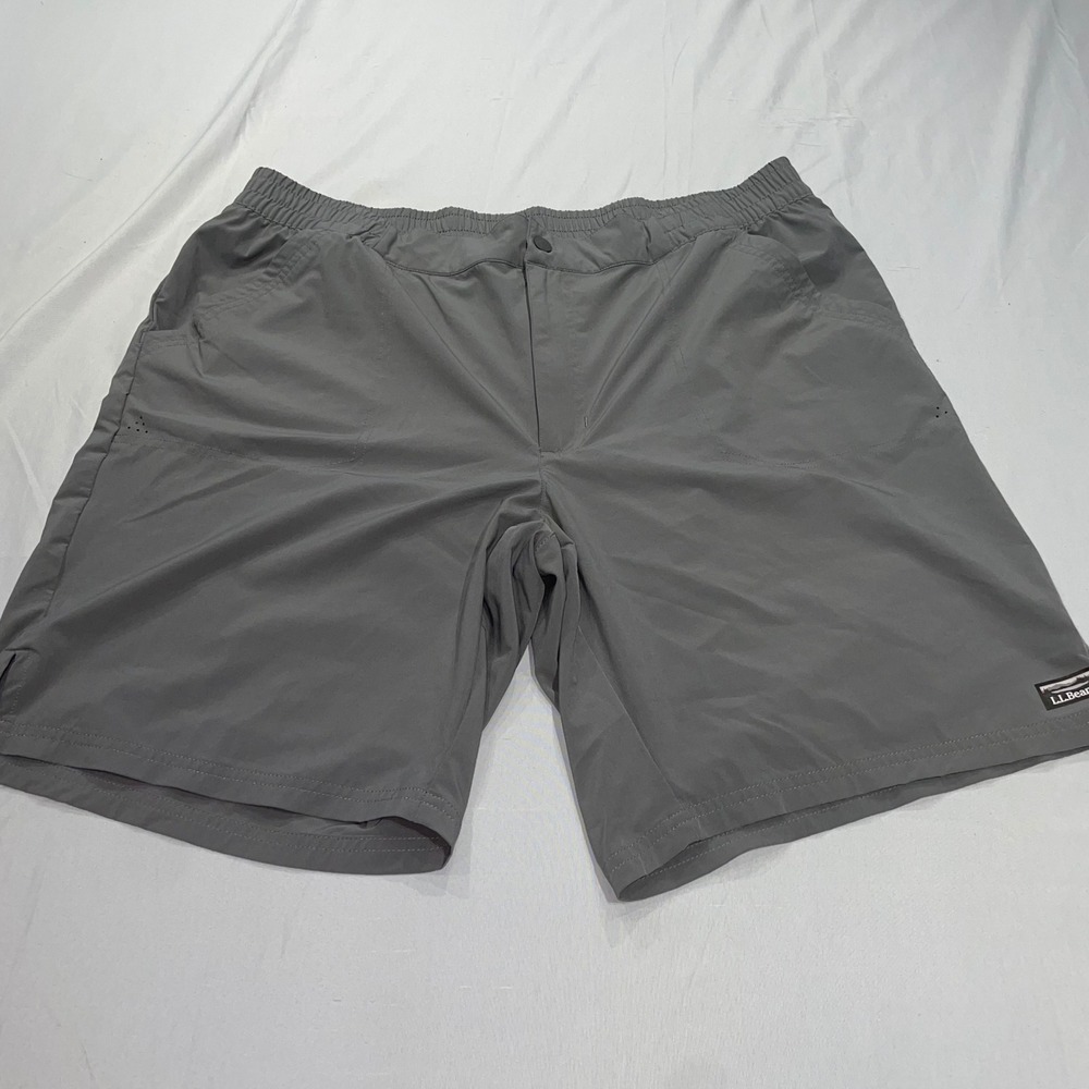 LL Bean Vista Camp Shorts Gray Womens 18 Regular Hiking Outdoor UPF‎ 50 509381